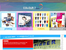 Tablet Screenshot of colour7.co.uk